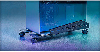 Ultradesk Boden Computer-Turm mit Rollen