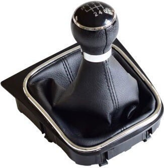 Xenon Bright Auto Schaltknopf mit Abdeckung für Volkswagen Golf Jetta Scirocco Schwarz
