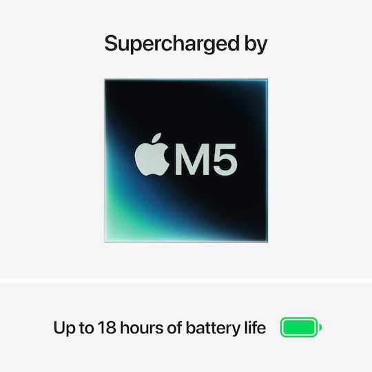 Apple MacBook Air 15.3" Panou IPS Ecran Retina (M5-10 Nuclee/16GB/512GB SSD/10-Core GPU) Albastru Ceresc (Tastatură Română)