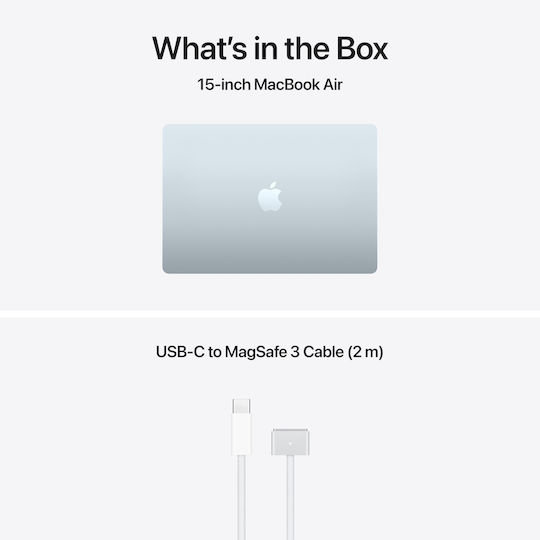 Apple MacBook Air 15.3" Panou IPS Ecran Retina (M5-10 Nuclee/16GB/512GB SSD/10-Core GPU) Albastru Ceresc (Tastatură Română)