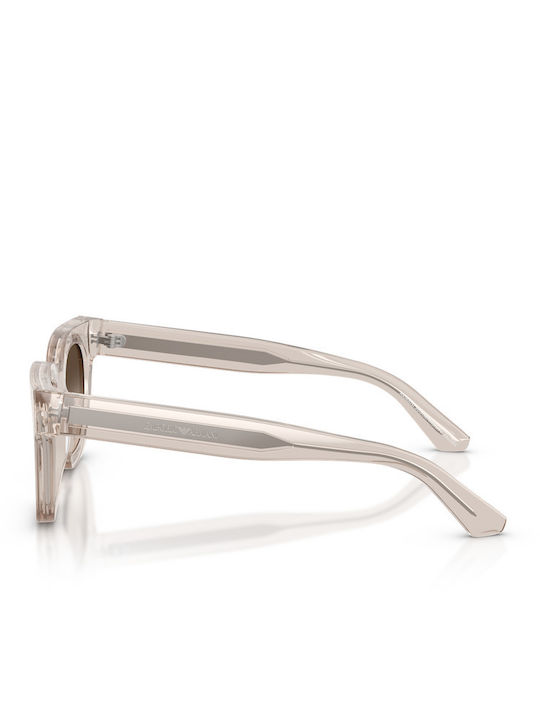Emporio Armani Women's Sunglasses with Beige Frame and Brown Lens EA4271 6363