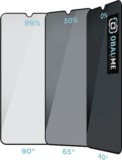 Obal:Me 2.5D 0.4mm Privacy Tempered Glass Μαύρο (Galaxy A37 / Α57)