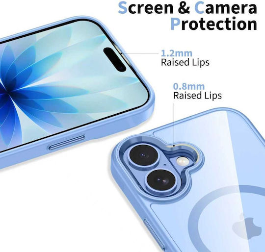 Tech-Protect Magmat Silicone Plastic Blue Back Cover (iPhone 17)