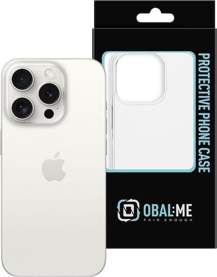 Obal:Me Back Cover Σιλικόνης 1mm Διάφανο (iPhone 15 Pro)