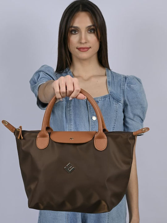 Leather Women's Handbag Brown