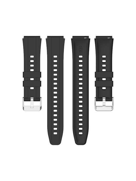 Huawei Watch Gt4 41mm Official Steps Style Silver Buckle Silicone Watch Band Starlight Color