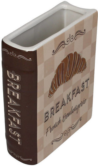 Koart Keramik Vase Beiges 15x6xH18cm