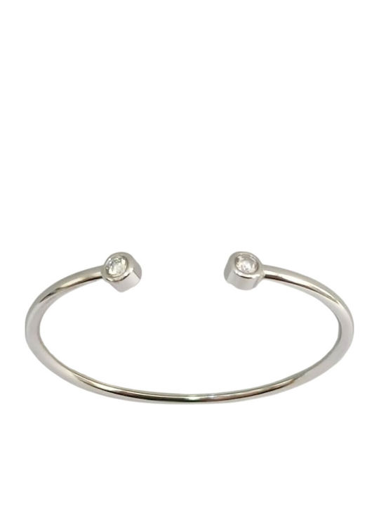 Kalliopi Silver Γυναικείο Βραχιόλι από Ατσάλι 6cm