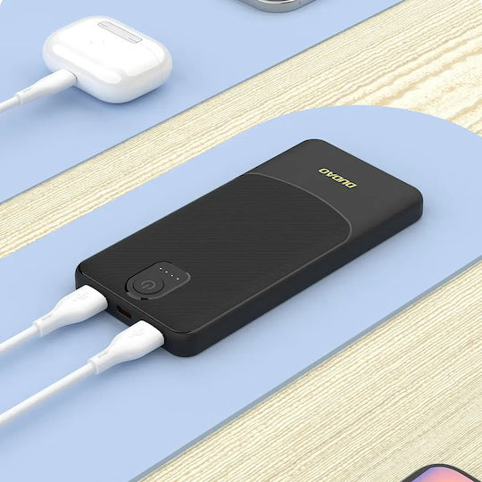 Dudao K10 Power Bank 10000mAh 12W with 2 USB-A Ports White