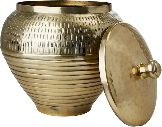Phos & Gaia Dekorative Metallische Vase Eldorado Gold