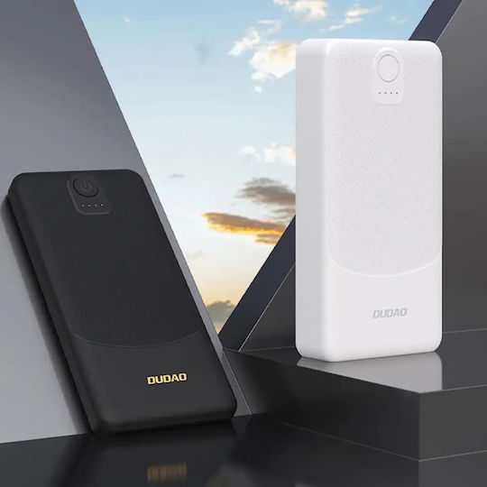 Dudao K10 Power Bank 10000mAh 12W with 2 USB-A Ports White