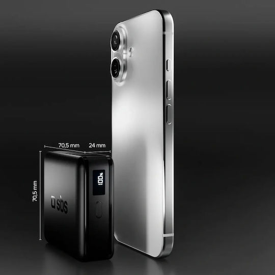 SBS High Density Power Bank 10000mAh 30W με Θύρα USB-C Μαύρο