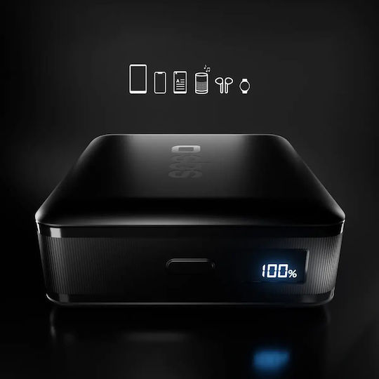 SBS High Density Power Bank 10000mAh 30W με Θύρα USB-C Μαύρο