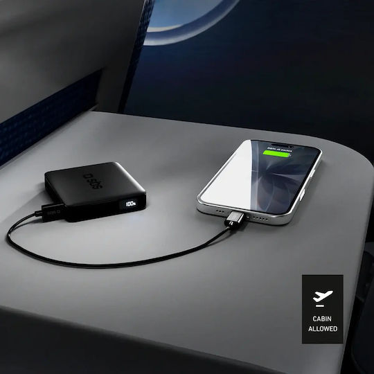 SBS High Density Power Bank 5000mAh 10W cu Port USB-C Negru