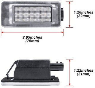 Set 2 Lumini LED Pentru Plăcuțele De Înmatriculare Dacia Duster 2 2019