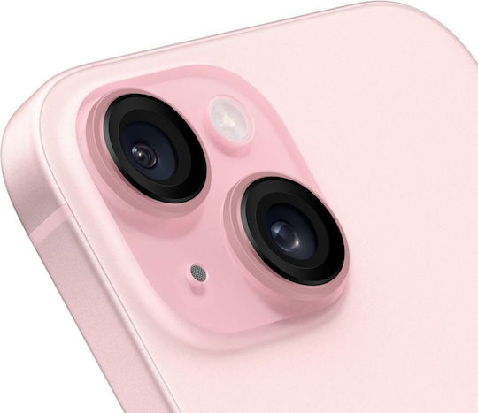 Obal:Me Camera Protection Tempered Glass Pink for the Apple iPhone 15, iPhone 15 Plus