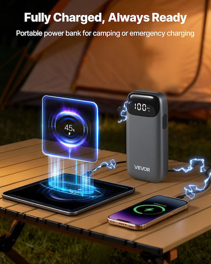 Vevor Portable Car & Motorcycle Battery Starter 6000A with Power Bank USB Flashlight 12V