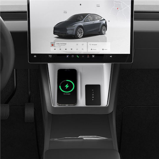 Spigen Tesla Wireless Charging Pad Cover White Tesla Model Y 2025 Acp10032