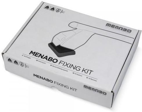 Menabo Set Für Autodachträgerbeine Kit Typ G Für Delta Schwarz Silber 1 Stück