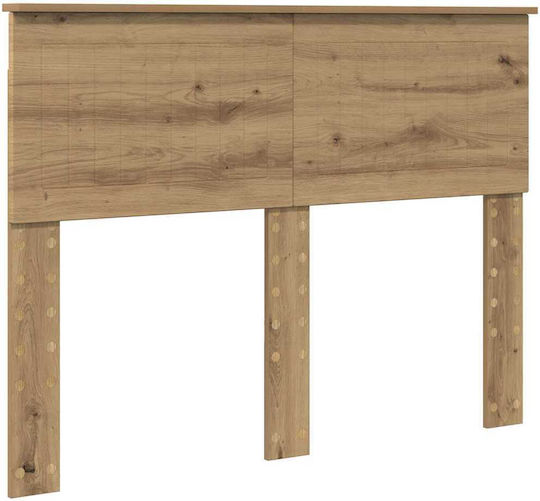 vidaXL Wooden Bed Headboard Brown 138x90cm