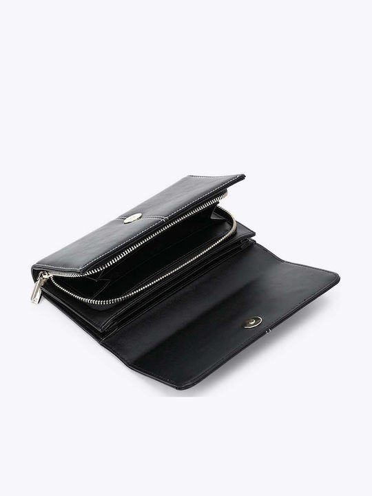 Große Damenbrieftasche Schwarz
