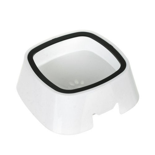 Bol din Plastic ABS pentru Hranire Lenta pentru Câine și Pisică 1.5l 22cm în Culoare Albă