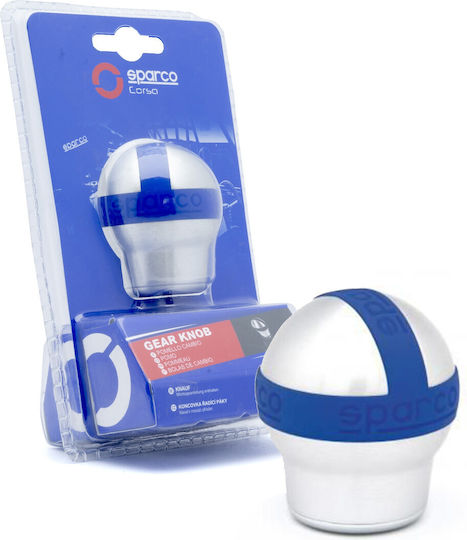 Sparco Πόμολο Ταχυτήτων Ασημί/Μπλε