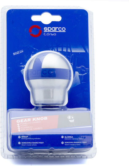 Sparco Πόμολο Ταχυτήτων Ασημί/Μπλε