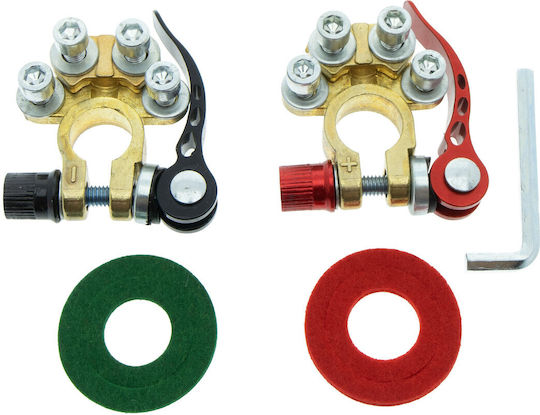Einparts 12v 40a Car Battery Terminals Set Insulation Allen Key