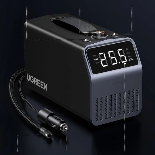 Ugreen Car Tire Pump ET723 150PSI Rechargeable Battery 12V