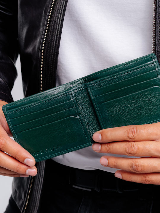 Leder Herrenbrieftasche Grün
