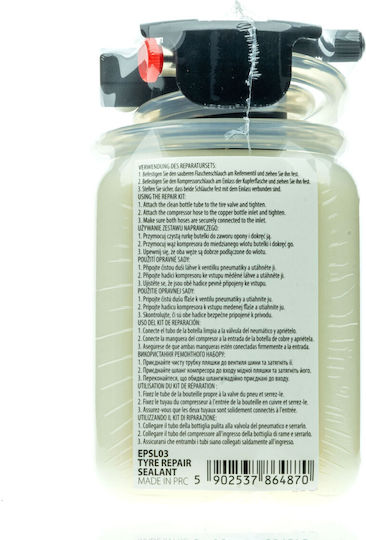 Compresor Automotive Einparts 400ml Fluid Pentru Anvelope Fără Cameră Supapă