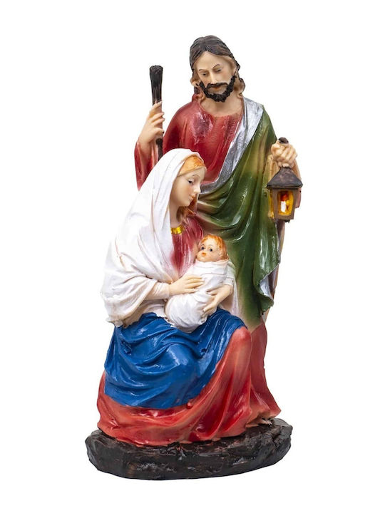 Decorative Resin Statuette Holy Family Height 20cm Zts 8046