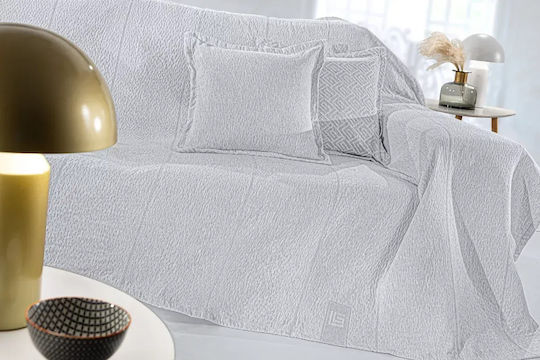 Guy Laroche Soho Armchair Throw 180x150cm Silver