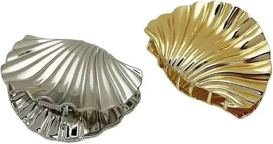 Clame De Păr Scoică Mini Oglindă Aurii Argintii 12 Bucăți Hair Clip Shell Small Mirror In Gold Silver 12pcs A16011