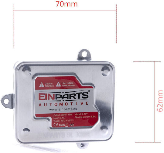 Einparts Xenon Canbus Kit H7m 6000k Slim Quick Start Mercedes Au