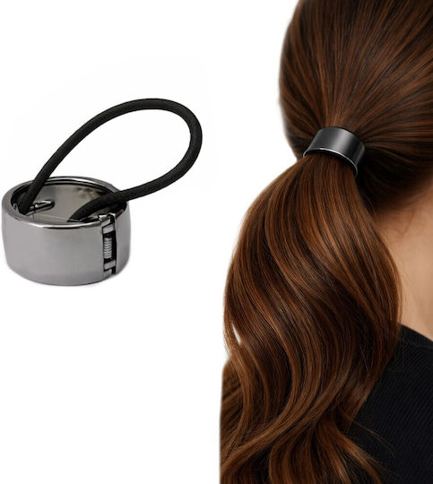 Cuff Haargummi Ponytail Anthrazit