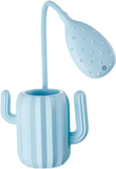 Techkidz Pencil Cup Led Lighting Flexible Stem Cactus Model Blue