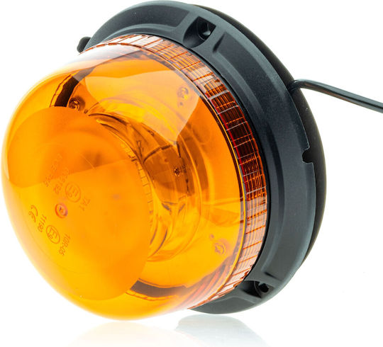 Einparts Автомобилен Маяк LED 12 / 24V Водоустойчив 10cm с Оранжева Светлина