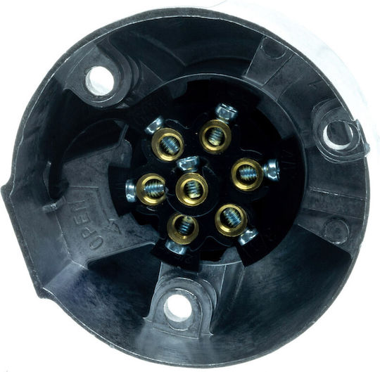 Einparts Automotive 7-pin 12v Aluminum Trailer Socket Housing