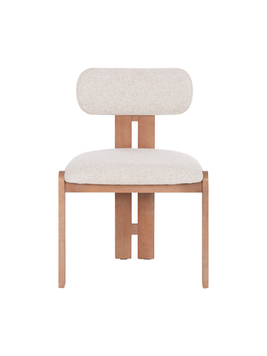 Karvo Dining Room Wooden Chairs Beige 2pcs 57x50x79cm