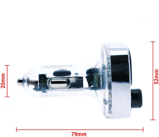 Einparts Auto FM-Transmitter mit Bluetooth / USB