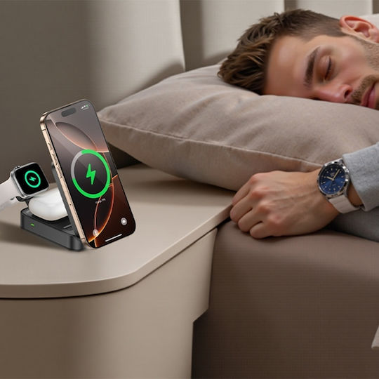 Yesido Încărcător Wireless (Qi Pad) 15W Power Delivery Negru