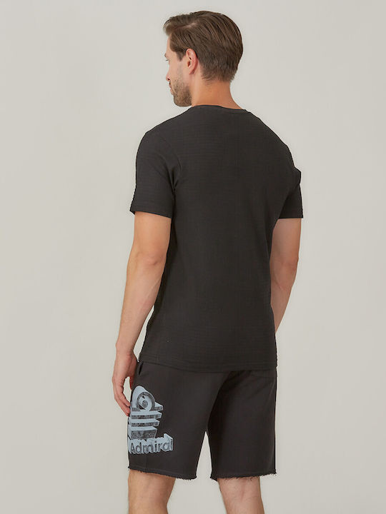 Herrenblusen Polo T-Shirt Schwarz