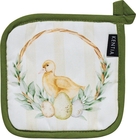 Kentia Easter Fabric Green Pot Holder 2 Pieces