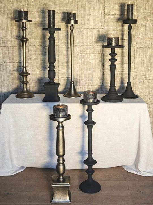 PTMD Collection Κηροπήγιο Αλουμινίου 18x18x70εκ. (Διάφορα Χρώματα)
