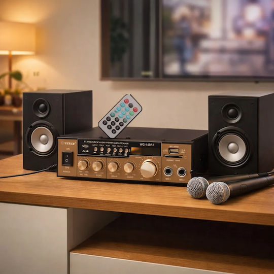 Ενισχυτής Karaoke WG-158BT 112574 Χρυσός