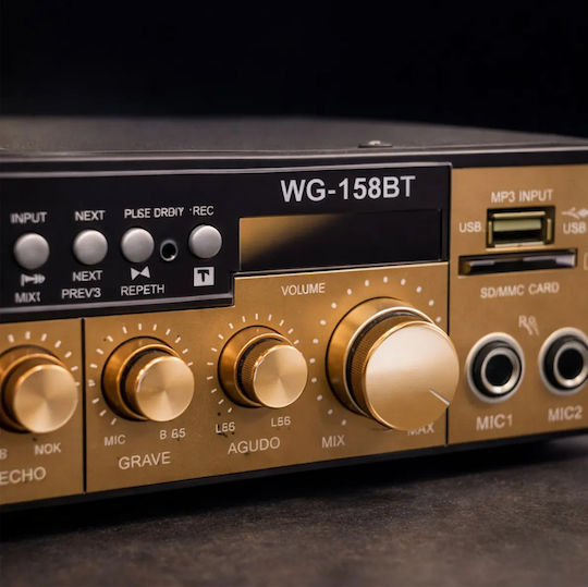 Ενισχυτής Karaoke WG-158BT 112574 Χρυσός