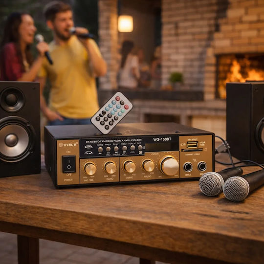 Ενισχυτής Karaoke WG-158BT 112574 Χρυσός