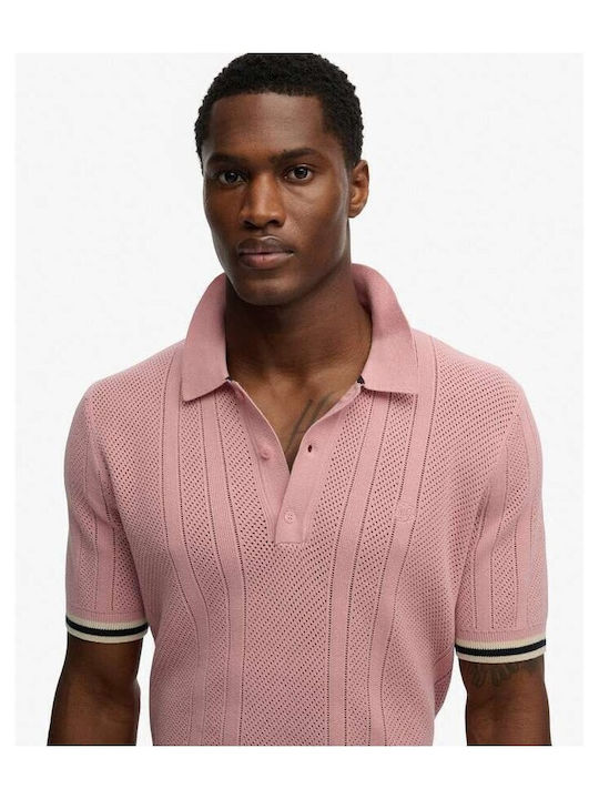 Superdry Polo Πουλόβερ Grey-pink